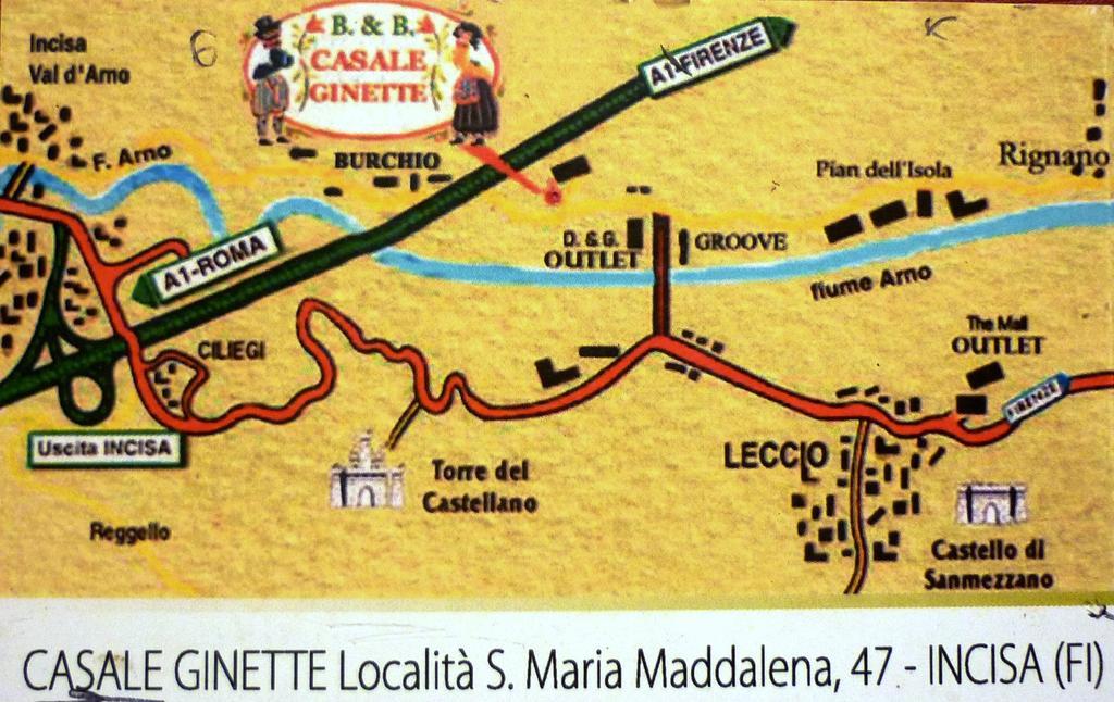 B&B Casale Ginette Incisa in Val d'Arno Εξωτερικό φωτογραφία